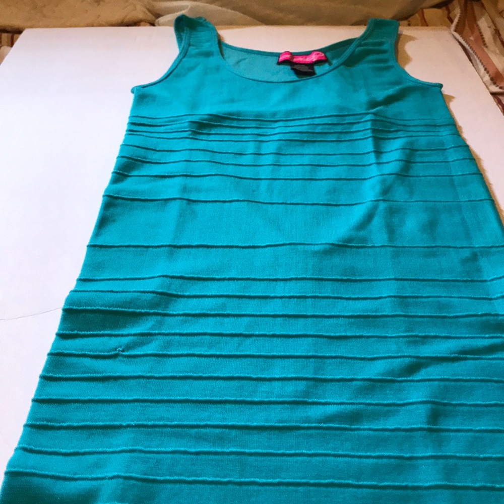 Neon Blue Mini Dress👗 - Picture 3 of 8